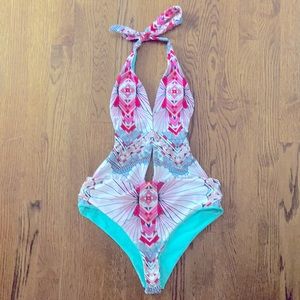 Women’s Geometric Cut-out One Piece